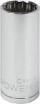 Powerbuilt 940069 3/8" Dr. 19mm 12pt Deep Socket 19mm, 12 Point, Silver. Fixed Price $16.99.
