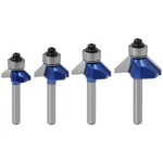 Benesoon 4pcs 45 Degree Chamfer Router Bit Set 1/4 Inch Shank 3/8 7/16 1/2. Fixed Price $42.16.
