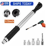 1/2" Offset Impact Wrench Extension 3-in-1 Manual Electric Pneumatic W/ Adapters. Fixed Price $31.98.