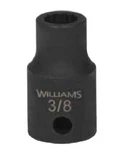 1/2" Drive Shallow Impact Socket,12 Point, Sae, Black Industrial Finish,williams. Fixed Price $19.40.