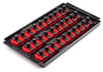 Tekton 30 Slot Universal Socket Organizer For 3/8 Inch Drive Sockets And Bit. Fixed Price $26.00.