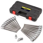 Arucmin 3/8" Drive Extra Long Hex Bit Socket Set 20pc Sae Metric Ball End. Fixed Price $76.99.