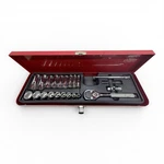 Proto 21pc 3/8" Drive Fractional Socket Set 52134 Ratchet Extensions Sockets Nos. Fixed Price $115.00.