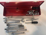 Rare Williams Tools Lot Of 24 Plus Toolbox 1/4 3/8 1/2 Drive Made In Usa Read. Fixed Price $87.00.
