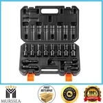 Skyshalo 3/8 In 360 Swivel Impact Socket Set 14 Pc Deep Universal Metric 10-19mm. Fixed Price $39.99.