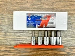 New Mayhew Tools 16020 Metric Hex Socket Bit Set, Chrome Plated, 5-piece Usa. Fixed Price $58.95.