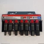 7 Pc Set Crescent Sae 1/2" Hex Bit Socket New. Fixed Price $11.21.