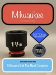 Milwaukee 49-66-6213 1-3/16 In. Shockwave Impact Duty 1/2 Drive Socket. Fixed Price $13.28.