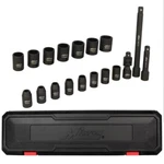 Milton 18-pc. 3/8 Dr Shallow 6-pt Impact Socket Set, 6-20mm W/ Univ Joint. Fixed Price $25.50.