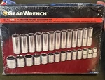 Gearwrench 80729 1/2" Drive Master Socket Accessory Set Sae 27 Pcs. Fixed Price $105.00.