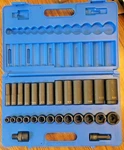 Grey Pneumatic 1328rd 1/2 Dr Sae Short+ Deep 6pt Impact Socket Set 7/16 To 1-1/4. Fixed Price $269.69.