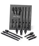 Bates- Impact Socket Adapter Set, 9 6 Pcs + 3 Rotatable Black. Fixed Price $24.29.