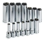 Sk Tools Usa 3/8" Drive, 14 Piece, 6 Point, Deep, Metric, Chrome Socket Set: 6mm. Fixed Price $222.65.