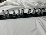 Ko-ken 3/8" Socket Set, 6-point Semi-deep Sae, 9 Pcs (rs3300xa/9) With Lock Rail. Fixed Price $91.14.