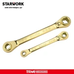 Starwork 10-in-1 72t Double Box End Gplating Reversible Ratcheting Wrench Set. Fixed Price $38.99.