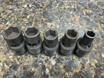Matco Tools Silver Eagle Metric 5 Pc 3/8" Drive 6pt Impact Swivel Socket Set(nxt. Fixed Price $50.00.