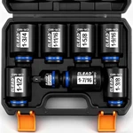 1/2'' Drive Deep Impact Socket Set, 8-piece Sae Wheel Axle Nut Wrench Large S.... Fixed Price $50.58.