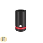 Milwaukee 49-66-6627 Shockwave Impact Duty 1 In Drive 33mm Deep 6 Point Socket. Fixed Price $36.99.