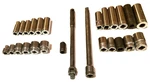Vintage New Britain Sockets 3/8 &1/2 Drive & 10 Breaker Extension 3/8-1/2. Fixed Price $69.99.