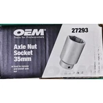 35mm Axle Nut Impact Socket 1/2" Drive 6 Point 27293 Oem Tools New. Fixed Price $9.84.