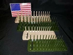 Hansen - 4 Pc- 3 Row Socket Organizers Storage Rack Holders 1/4" & 3/8" Usa. Fixed Price $34.95.