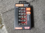 *new* Icon 1/4" Drive Sae Universal Joint Shallow Socket Set, 70299, S1us6. Fixed Price $44.95.