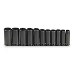 Proto J74112 Impct Skt St,steel,blk Oxd,1/2- 1 1/8 In 4jx11. Fixed Price $212.05.