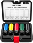 1/2" Drive Impact Lug Nut Socket Set, Metric 17 19 21mm & Sae 13/16 7/8inch. Fixed Price $45.99.