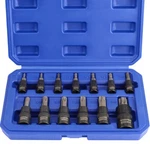 Workpro 13pc Torx Bit Socket Set 1/4" 3/8" 1/2" Drive T8-t60. Fixed Price $29.99.