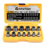 Impact Bolt Extractor Tool Nut Removal Socket Tools Set 13 Piece By Amartisan. Fixed Price $30.56.