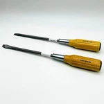 Vessel 350-9-200 Flat Head Screwdriver Wood Handle Tang-thru S/d Long Shank 2pk. Fixed Price $34.77.
