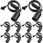 10 Pack Hanging Light Cord Pendant With Switch 6 Feet, Black. Fixed Price $39.51.