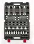 107-piece Master Torx & Allen Bit Socket Set, 1/4", 3/8", One Size, Black. Fixed Price $127.00.