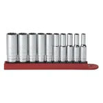 Gearwrench 10 Piece 1/4 Inch Drive 12 Point Deep Sae Socket Set. Fixed Price $75.81.