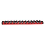 Mechanics Time Savers Lock-a-socket 1/4" Drive Metric 13-slot Red Socket Rail. Fixed Price $31.47.