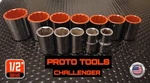 Proto Challenger 12pc 1/2-dr Socket Set: 1/2 To 1-1/4, 12 & 6 Point. Fixed Price $59.99.