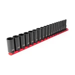 Tekton Sid91107 3/8" Drive Deep 6-point Impact Sockets, 19-piece. Fixed Price $86.00.
