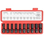 Tommars 3/8" Drive Universal Swivel Impact Socket Set Deep, 6 Point Wobble Fl.... Fixed Price $65.74.