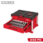 Milwaukee 48-22-9491 242pc 1/4", 3/8", 1/2" Drive Metric/sae Ratchet/socket Set. Fixed Price $1599.99.