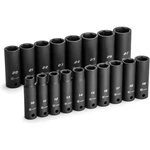 Capri Tools 1/2 In. Drive Deep Impact Socket Set, 10 To 27 Mm, 18-piece. Fixed Price $75.98.