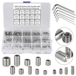 Hantof M2.5 M3 M4 M5 M6 M8, Silver-340pcs Metric M2.5-m8 Cup Point Set Screw. Fixed Price $12.36.