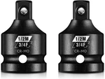 2 Pieces 3/4 F To 1/2 M Impact Socket Adapter Set, Sae 3/4"-1/2". Fixed Price $28.99.
