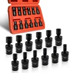 Showmemy Drive Impact Universal Joint Socket Set, 6 Points, Metric 1/4". Fixed Price $60.99.