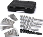 Ementol 107pcs Bit Socket Set,1/4", 3/8" And 1/2" Drive,cr-v,s2 Steel,sae/metric. Fixed Price $69.99.