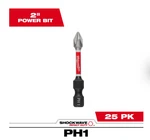 Milwaukee Shockwaveimpact Duty 2" Phillips #2 Insert Bit - Pack Of 25. Fixed Price $8.85.