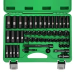 Dangkiy 3/8" Drive Impact Socket Set 50 Pieces Sae Metric 6 Point Extension Bars. Fixed Price $72.97.