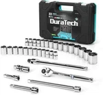 Duratech 1/2'' Socket Sets Standard (sae) And Metric Mechanic Tool Set 33 Pcs. Fixed Price $64.99.