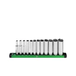 Sk Tools Usa 3/8 Drive 12 Piece 6 Point Sae Deep Chrome Socket Set Sk01346. Fixed Price $61.12.