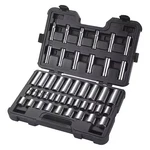 Westward 53pn54 1/2" Drive Socket Set Metric 44 Pieces 10 Mm To 32 , Chrome. Fixed Price $142.99.
