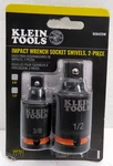 Klein Tools 65842sw Impact Wrench Socket Swivels 2 Piece 3/8" & 1/2". Fixed Price $22.45.